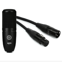 AKG P120 Large-diaphragm Condenser Microphone Bundle with Hosa HMIC-010 Pro Microphone Cable